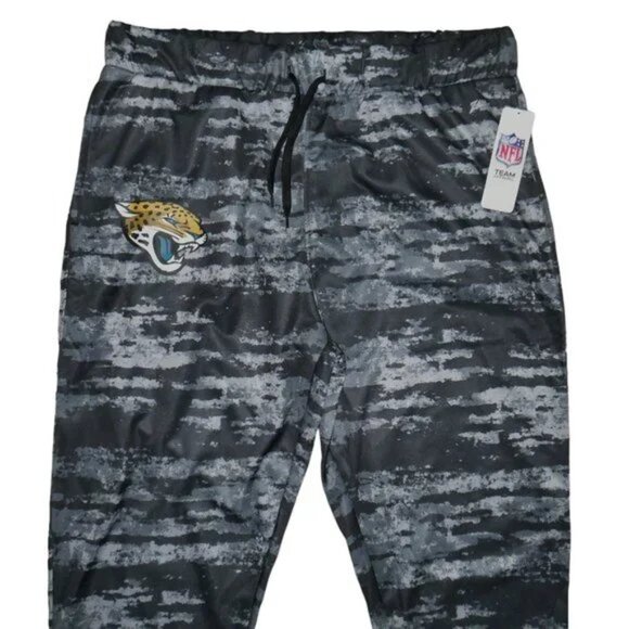 NFL Jacksonville Jaguars Fleece Tapered Joggers Men's Sizes XL 2XL Camouflage - Picture 5 of 9